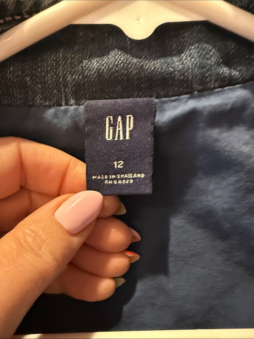 2005 GAP puff sleeve Denim Jacket with Braid Trim Y2K - Picture 5 of 8